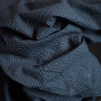 Tottorri Cross Navy Japanese Seersucker | Merchant & Mills